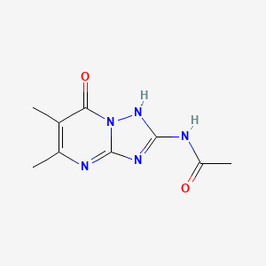 molecular formula C9H11N5O2 B5403881 N-(5,6-dimethyl-7-oxo-4,7-dihydro[1,2,4]triazolo[1,5-a]pyrimidin-2-yl)acetamide 