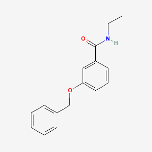 molecular formula C16H17NO2 B5404576 N-ethyl-3-phenylmethoxybenzamide 