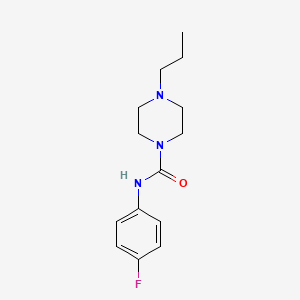 molecular formula C14H20FN3O B5404641 N-(4-fluorophenyl)-4-propylpiperazine-1-carboxamide 