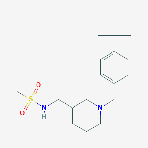 molecular formula C18H30N2O2S B5404750 N-{[1-(4-tert-butylbenzyl)piperidin-3-yl]methyl}methanesulfonamide 