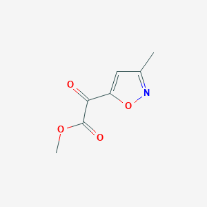 molecular formula C7H7NO4 B054049 Methyl 2-(3-methylisoxazol-5-yl)-2-oxoacetate CAS No. 115521-63-6