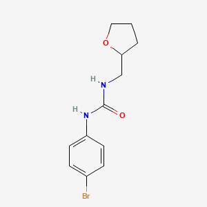 molecular formula C12H15BrN2O2 B5404900 N-(4-BROMOPHENYL)-N'-TETRAHYDRO-2-FURANYLMETHYLUREA 
