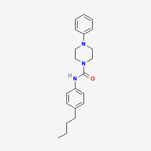 molecular formula C21H27N3O B5404981 N-(4-butylphenyl)-4-phenylpiperazine-1-carboxamide 