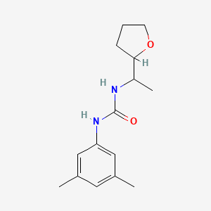 molecular formula C15H22N2O2 B5405177 1-(3,5-Dimethylphenyl)-3-[1-(tetrahydrofuran-2-yl)ethyl]urea 