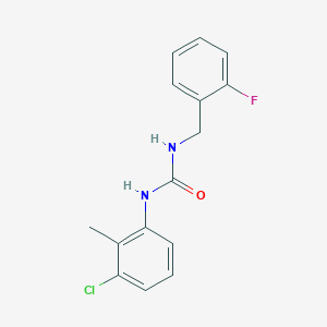 molecular formula C15H14ClFN2O B5405222 N-(3-chloro-2-methylphenyl)-N'-(2-fluorobenzyl)urea 