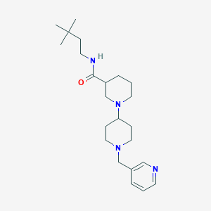 molecular formula C23H38N4O B5405300 N-(3,3-dimethylbutyl)-1'-(pyridin-3-ylmethyl)-1,4'-bipiperidine-3-carboxamide 
