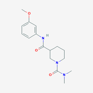 molecular formula C16H23N3O3 B5405488 N~3~-(3-methoxyphenyl)-N~1~,N~1~-dimethylpiperidine-1,3-dicarboxamide 