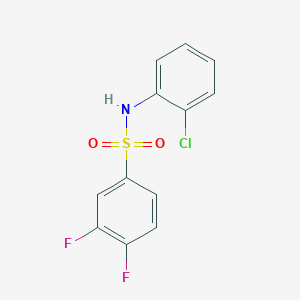 molecular formula C12H8ClF2NO2S B5405528 N-(2-chlorophenyl)-3,4-difluorobenzenesulfonamide 