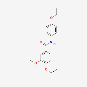 molecular formula C19H23NO4 B5405530 N-(4-ethoxyphenyl)-4-isopropoxy-3-methoxybenzamide 