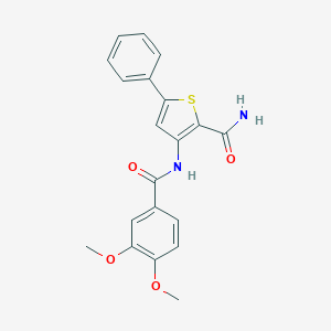 3-[(3,4-Dimethoxybenzoyl)amino]-5-phenylthiophene-2-carboxamide