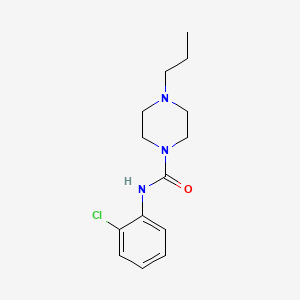 molecular formula C14H20ClN3O B5405854 N-(2-chlorophenyl)-4-propylpiperazine-1-carboxamide 
