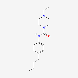 molecular formula C17H27N3O B5405958 N-(4-butylphenyl)-4-ethylpiperazine-1-carboxamide 