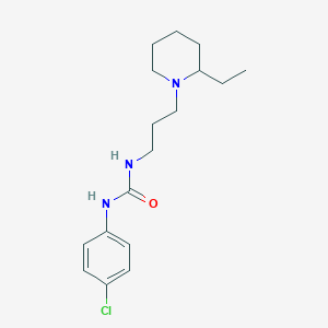 molecular formula C17H26ClN3O B5405969 N-(4-chlorophenyl)-N'-[3-(2-ethyl-1-piperidinyl)propyl]urea 