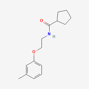 molecular formula C15H21NO2 B5406016 N-[2-(3-methylphenoxy)ethyl]cyclopentanecarboxamide 