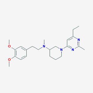 molecular formula C23H34N4O2 B5406084 N-[2-(3,4-dimethoxyphenyl)ethyl]-1-(6-ethyl-2-methyl-4-pyrimidinyl)-N-methyl-3-piperidinamine 