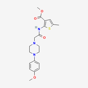 molecular formula C20H25N3O4S B5406184 methyl 2-({[4-(4-methoxyphenyl)-1-piperazinyl]acetyl}amino)-5-methyl-3-thiophenecarboxylate 