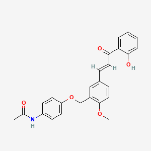 molecular formula C25H23NO5 B5406404 N~1~-[4-({5-[(E)-3-(2-HYDROXYPHENYL)-3-OXO-1-PROPENYL]-2-METHOXYBENZYL}OXY)PHENYL]ACETAMIDE 