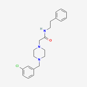 molecular formula C21H26ClN3O B5406589 2-{4-[(3-CHLOROPHENYL)METHYL]PIPERAZIN-1-YL}-N-(2-PHENYLETHYL)ACETAMIDE 