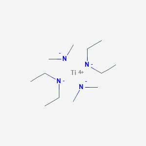 molecular formula C12H32N4Ti B054067 Bis(diethylamido)bis(dimethylamido)titanium(IV) CAS No. 123798-13-0