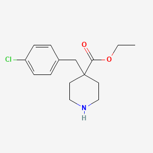 molecular formula C15H20ClNO2 B5406802 ethyl 4-(4-chlorobenzyl)-4-piperidinecarboxylate hydrochloride 