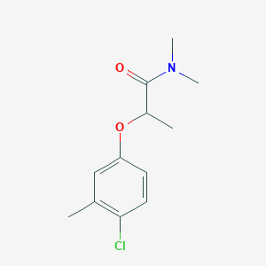 molecular formula C12H16ClNO2 B5407040 2-(4-chloro-3-methylphenoxy)-N,N-dimethylpropanamide 