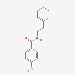 molecular formula C15H19NO2 B5407056 N-[2-(1-cyclohexen-1-yl)ethyl]-4-hydroxybenzamide 