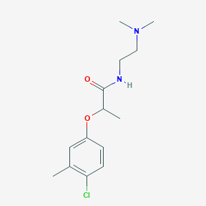 molecular formula C14H21ClN2O2 B5407296 2-(4-chloro-3-methylphenoxy)-N-[2-(dimethylamino)ethyl]propanamide 