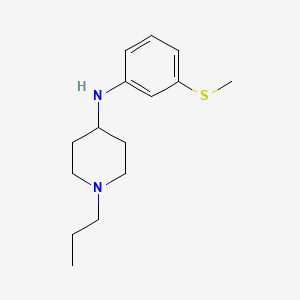 molecular formula C15H24N2S B5407310 N-(3-methylsulfanylphenyl)-1-propylpiperidin-4-amine 