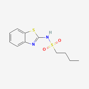 molecular formula C11H14N2O2S2 B5407699 N-(1,3-benzothiazol-2-yl)butane-1-sulfonamide 
