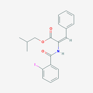 molecular formula C20H20INO3 B5407906 2-methylpropyl (E)-2-[(2-iodobenzoyl)amino]-3-phenylprop-2-enoate 