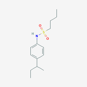 molecular formula C14H23NO2S B5408246 N-[4-(butan-2-yl)phenyl]butane-1-sulfonamide 
