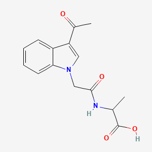 molecular formula C15H16N2O4 B5408359 N-[(3-acetyl-1H-indol-1-yl)acetyl]alanine 