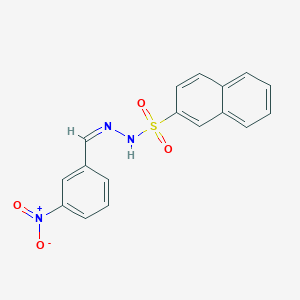 molecular formula C17H13N3O4S B5408364 N'-(3-nitrobenzylidene)-2-naphthalenesulfonohydrazide 