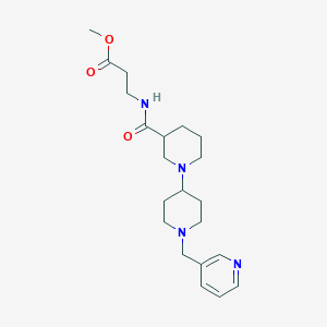 molecular formula C21H32N4O3 B5408556 methyl 3-({[1'-(pyridin-3-ylmethyl)-1,4'-bipiperidin-3-yl]carbonyl}amino)propanoate 