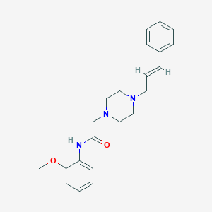 molecular formula C22H27N3O2 B5408624 N-(2-methoxyphenyl)-2-[4-(3-phenyl-2-propen-1-yl)-1-piperazinyl]acetamide 