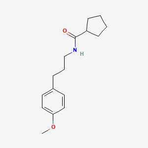 molecular formula C16H23NO2 B5408672 N-[3-(4-methoxyphenyl)propyl]cyclopentanecarboxamide 