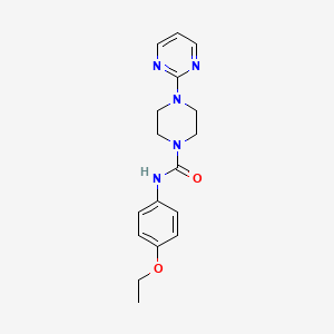 molecular formula C17H21N5O2 B5408747 N-(4-ethoxyphenyl)-4-(pyrimidin-2-yl)piperazine-1-carboxamide 