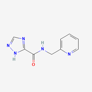 molecular formula C9H9N5O B5408815 N-(2-pyridinylmethyl)-1H-1,2,4-triazole-3-carboxamide 