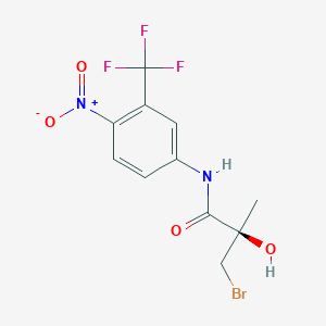 molecular formula C11H10BrF3N2O4 B054089 (R)-3-溴-2-羟基-2-甲基-N-(4-硝基-3-(三氟甲基)苯基)丙酰胺 CAS No. 206193-18-2