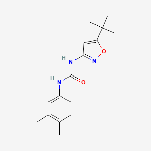 molecular formula C16H21N3O2 B5409164 N-[5-(TERT-BUTYL)-3-ISOXAZOLYL]-N'-(3,4-DIMETHYLPHENYL)UREA 