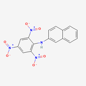 molecular formula C16H10N4O6 B5409238 2-naphthyl(2,4,6-trinitrophenyl)amine 