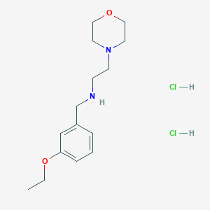 molecular formula C15H26Cl2N2O2 B5409437 N-[(3-ethoxyphenyl)methyl]-2-morpholin-4-ylethanamine;dihydrochloride 