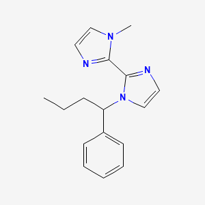 molecular formula C17H20N4 B5409472 1-methyl-1'-(1-phenylbutyl)-1H,1'H-2,2'-biimidazole 