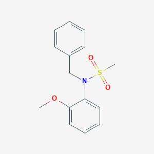 molecular formula C15H17NO3S B5409504 N-benzyl-N-(2-methoxyphenyl)methanesulfonamide 
