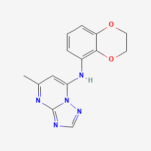 molecular formula C14H13N5O2 B5409527 N-(2,3-dihydro-1,4-benzodioxin-5-yl)-5-methyl[1,2,4]triazolo[1,5-a]pyrimidin-7-amine 
