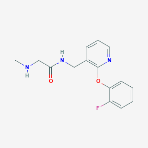 molecular formula C15H16FN3O2 B5409550 N~1~-{[2-(2-fluorophenoxy)pyridin-3-yl]methyl}-N~2~-methylglycinamide 
