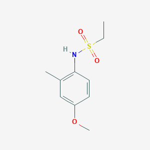 molecular formula C10H15NO3S B5409568 N-(4-methoxy-2-methylphenyl)ethanesulfonamide 
