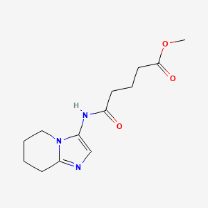 molecular formula C13H19N3O3 B5409662 methyl 5-oxo-5-(5,6,7,8-tetrahydroimidazo[1,2-a]pyridin-3-ylamino)pentanoate 