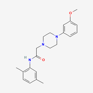 molecular formula C21H27N3O2 B5409674 N-(2,5-dimethylphenyl)-2-[4-(3-methoxyphenyl)piperazin-1-yl]acetamide 