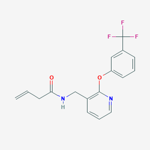 molecular formula C17H15F3N2O2 B5409735 N-({2-[3-(trifluoromethyl)phenoxy]pyridin-3-yl}methyl)but-3-enamide 